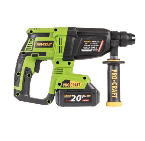 Aku vrtací kladivo Procraft PHA40 SDS Plus | PHA40-2B-C